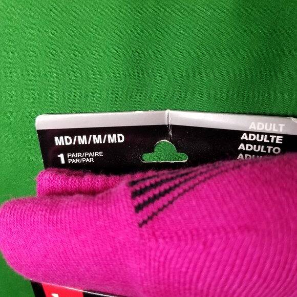 Under Armour Medium Over Calf Socks Tropic Pink Black Breast Cancer Awareness - Picture 4 of 4
